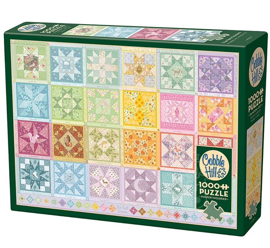 Cobble Hill Star Quilt Seasons Puzzle 1000pcs