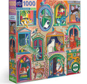 EeBoo eeBoo Cats in Windows Puzzle 1000pcs