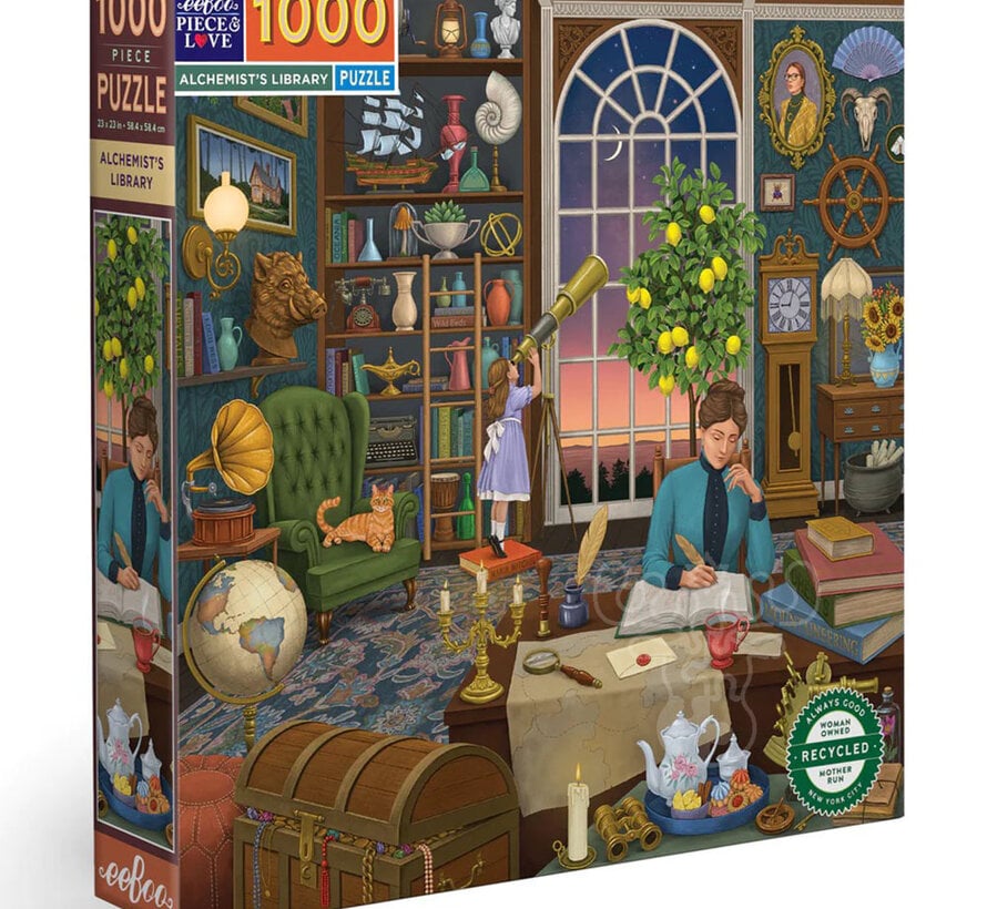 eeBoo Alchemist's Library Puzzle 1000pcs