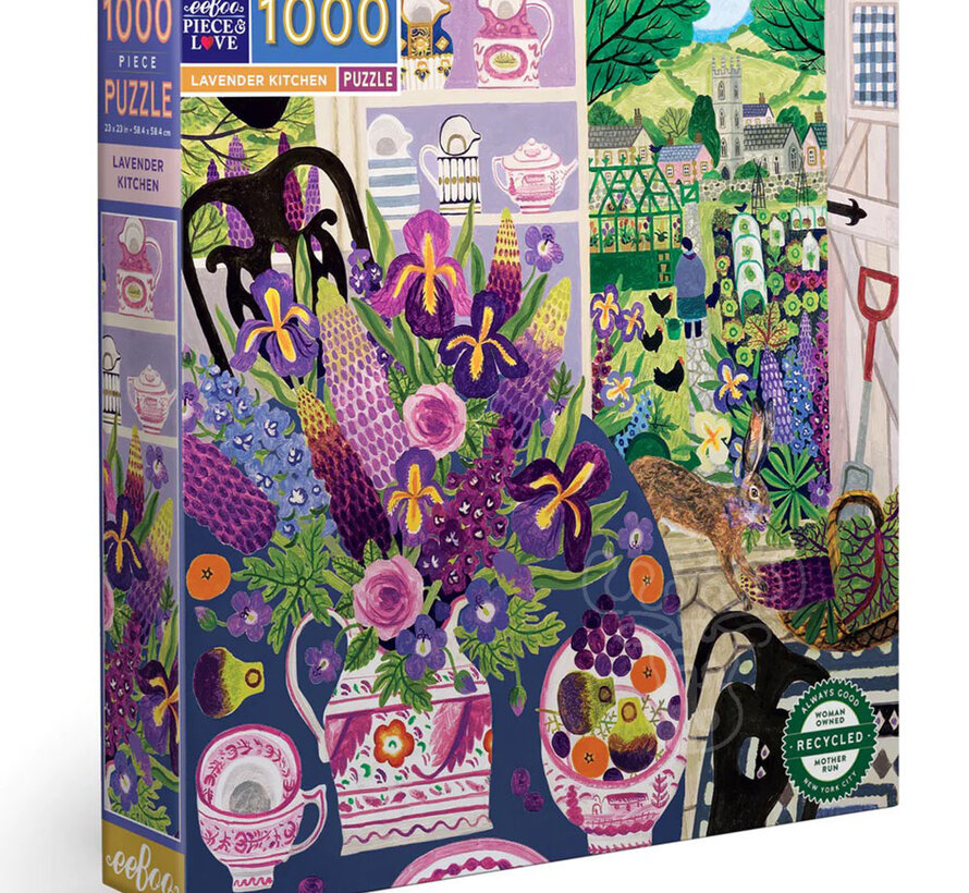 eeBoo Lavender Kitchen Puzzle 1000pcs