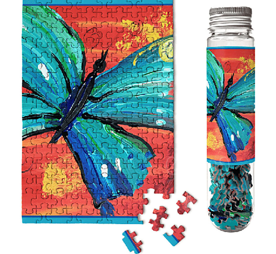 MicroPuzzles Yellow Butterfly - Art With Intention Mini Puzzle 150pcs