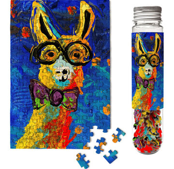 MicroPuzzles MicroPuzzles Lively Louis Llama  - Art With Intention Mini Puzzle 150pcs