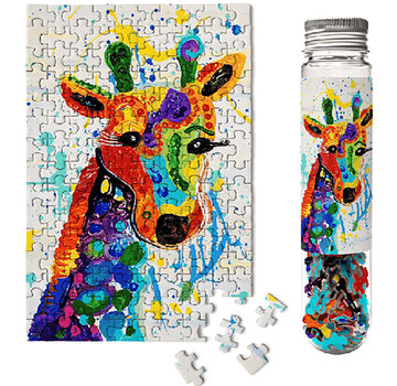 MicroPuzzles MicroPuzzles Rainbow Giraffe Mini Puzzle 150pcs