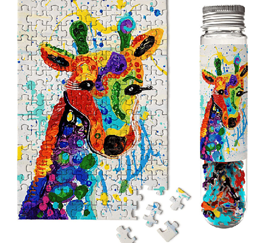 MicroPuzzles Rainbow Giraffe Mini Puzzle 150pcs