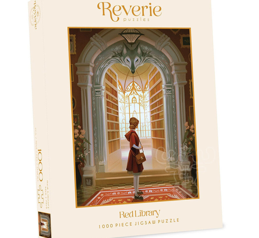 Reverie Red Library Puzzle 1000pcs