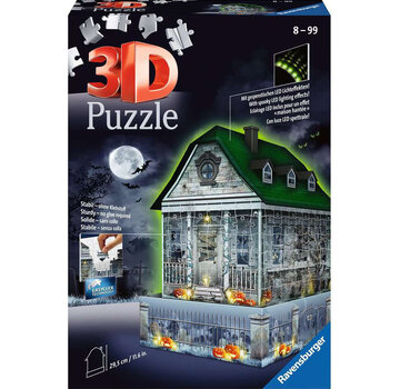 Ravensburger Ravensburger 3D Halloween Haunted House Night Edition Puzzle