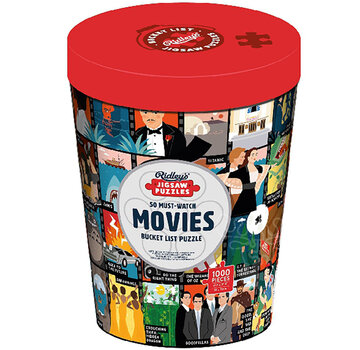 Ridley's Ridley's 50 Must-Watch Movies Bucket List Puzzle 1000pcs