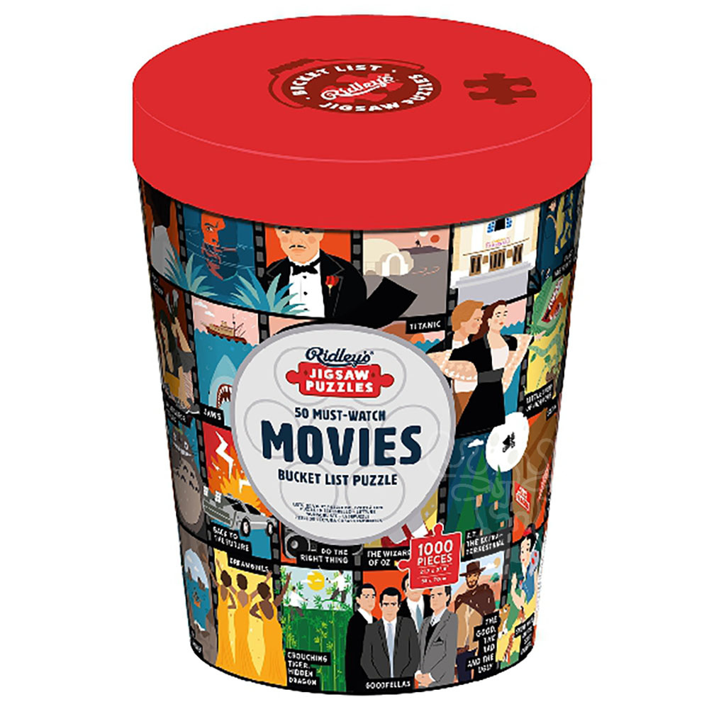 Ridley's 50 MustWatch Movies Bucket List Puzzle 1000pcs Puzzles Canada