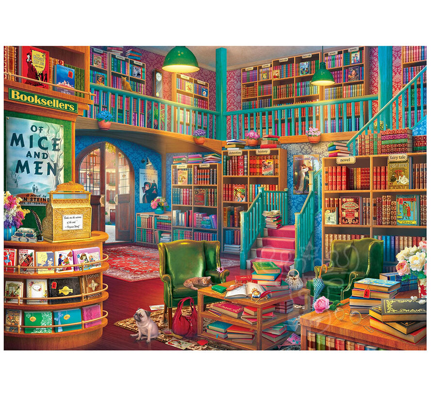 Peter Pauper Press The Wonderful Bookshop Puzzle 500pcs