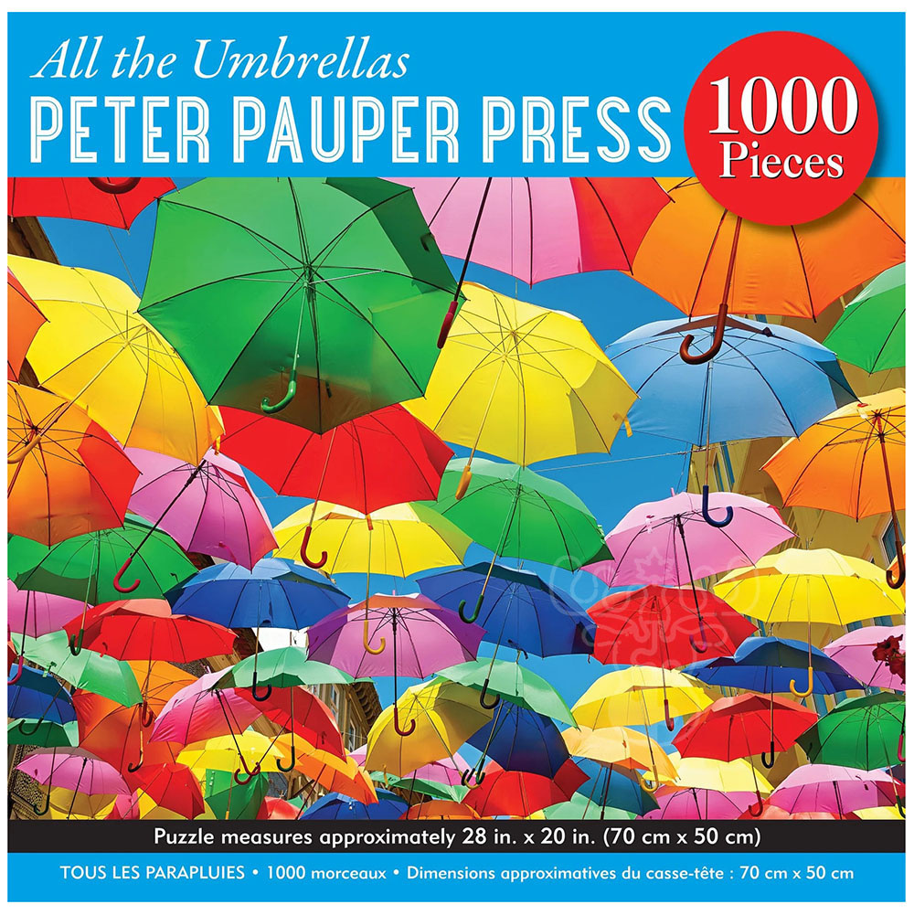 Peter Pauper Press All the Umbrellas Puzzle 1000pcs Puzzles Canada