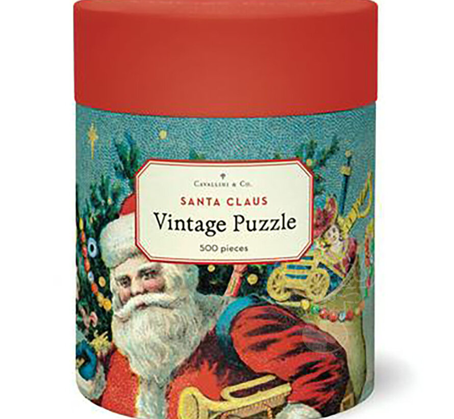 Cavallini Vintage: Santa Claus Puzzle 500pcs