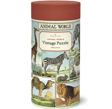 Cavallini Cavallini Vintage: Animal World Puzzle 1000pcs