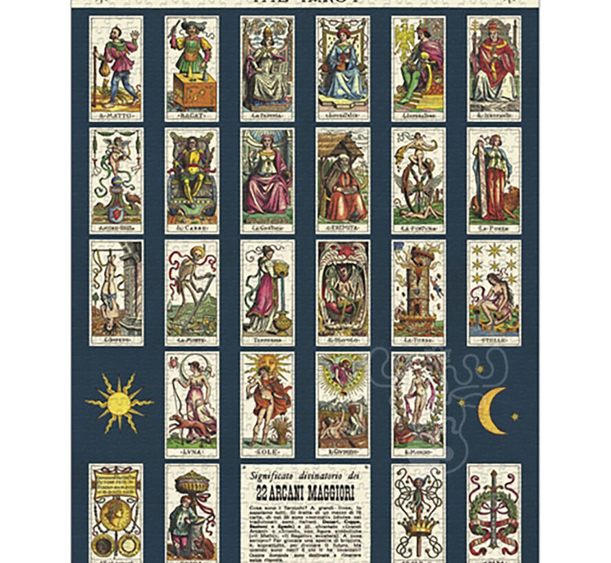 Cavallini Vintage: Tarot Puzzle 1000pcs