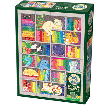 Cobble Hill Puzzles Cobble Hill Rainbow Cat Quilt Puzzle 1000pcs