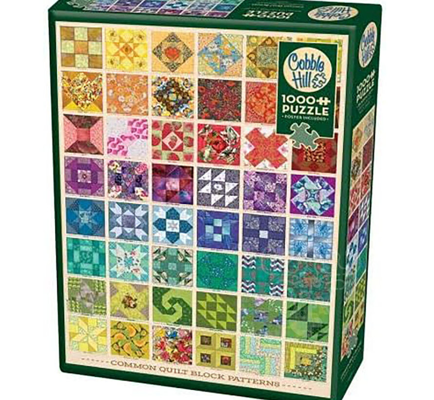 Cobble Hill Common Quilt Blocks Puzzle 1000pcs