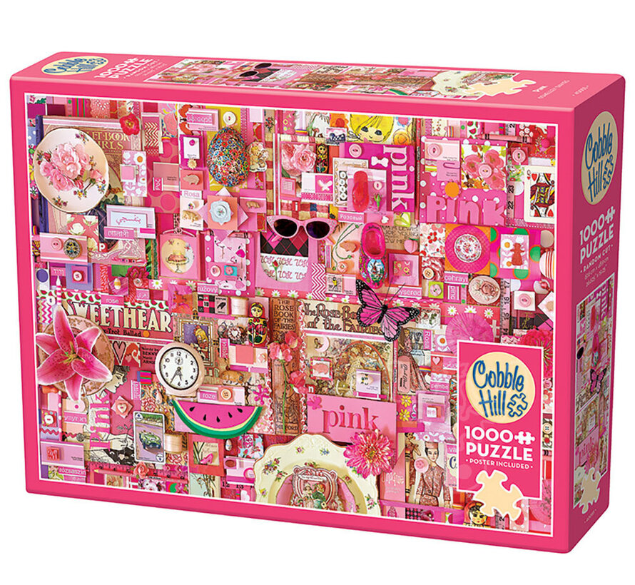 Cobble Hill Rainbow Collection Pink Puzzle 1000pcs