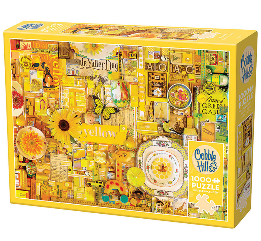Cobble Hill Rainbow Collection Yellow Puzzle 1000pcs