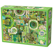 Cobble Hill Puzzles Cobble Hill Rainbow Collection Green Puzzle 1000pcs