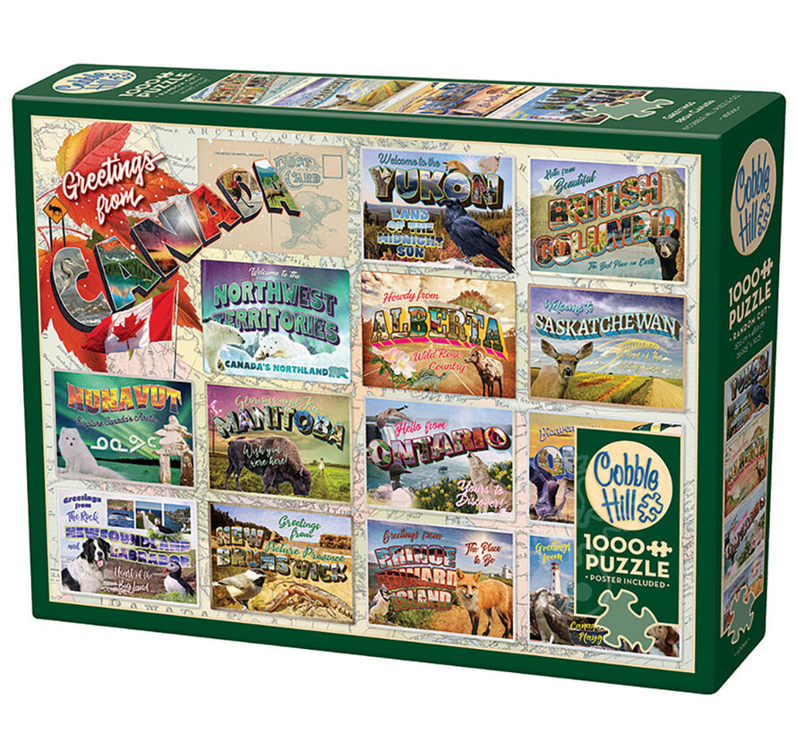 Cobble Hill Greetings from Canada Puzzle 1000pcs