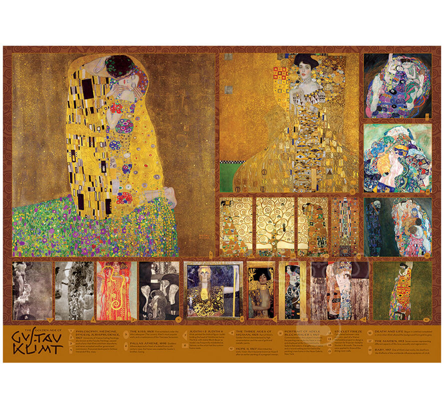 Cobble Hill The Golden Age of Klimt Puzzle 1000pcs