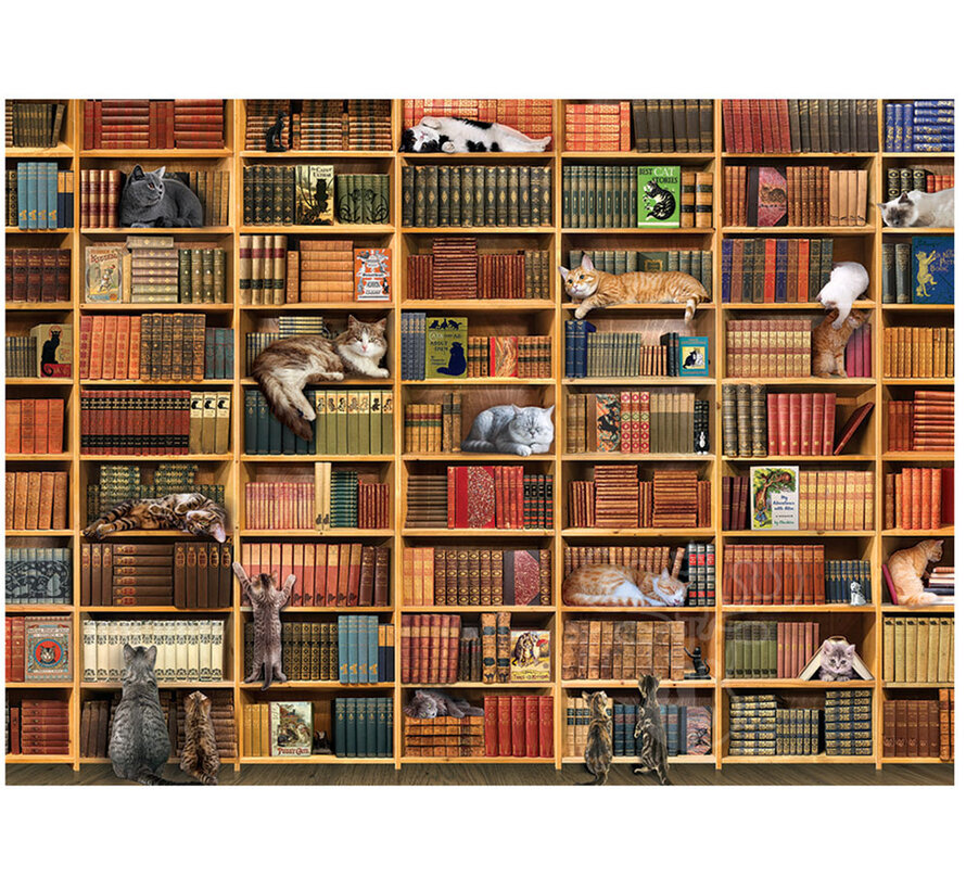 Cobble Hill The Cat Library Puzzle 1000pcs