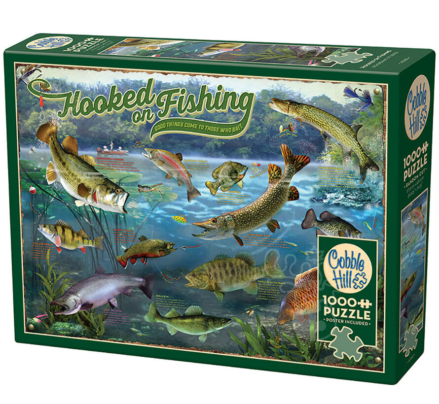 Cobble Hill Hooked on Fishing Puzzle 1000pcs