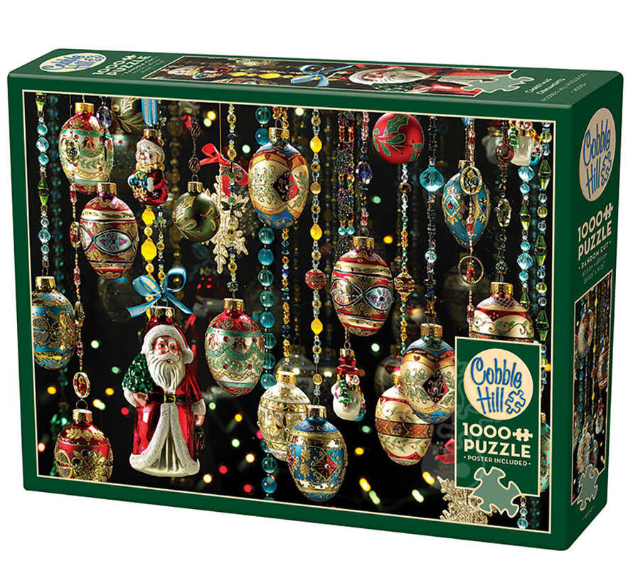 Cobble Hill Christmas Ornaments Puzzle 1000pcs