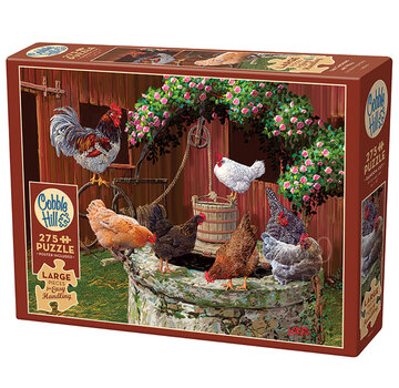 Cobble Hill Puzzles Cobble Hill The Chickens are Well Easy Handling Puzzle 275pcs