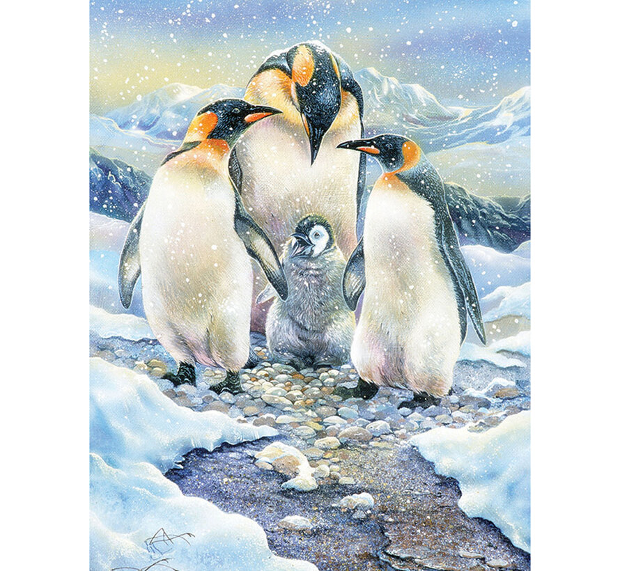 Cobble Hill Penguin Family Family Puzzle 350pcs