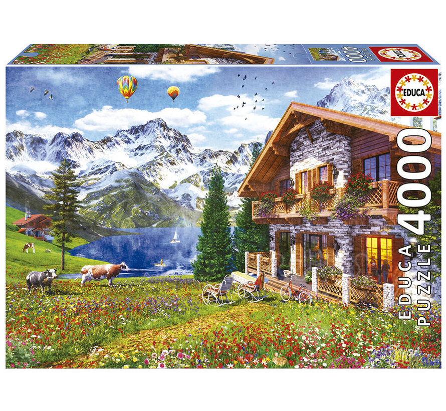 Educa Chalet In The Alps Puzzle 4000pcs
