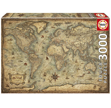 Educa Borras Educa Map Of The World Puzzle 3000pcs