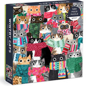 Galison Galison Wintry Cats Puzzle 500pcs
