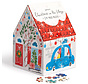 Galison Christmas in the Village Puzzle 500pcs House Shaped Box