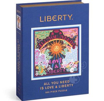 Galison Galison Liberty All You Need is Love & Liberty Book Puzzle 500pcs