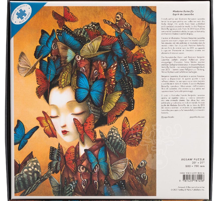 Paperblanks Madame Butterfly, Esprit de Lacombe Puzzle 1000pcs