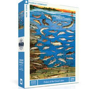 New York Puzzle Company New York Puzzle Co. Vintage Collection: Fishes of the Great Lakes Puzzle 1000pcs
