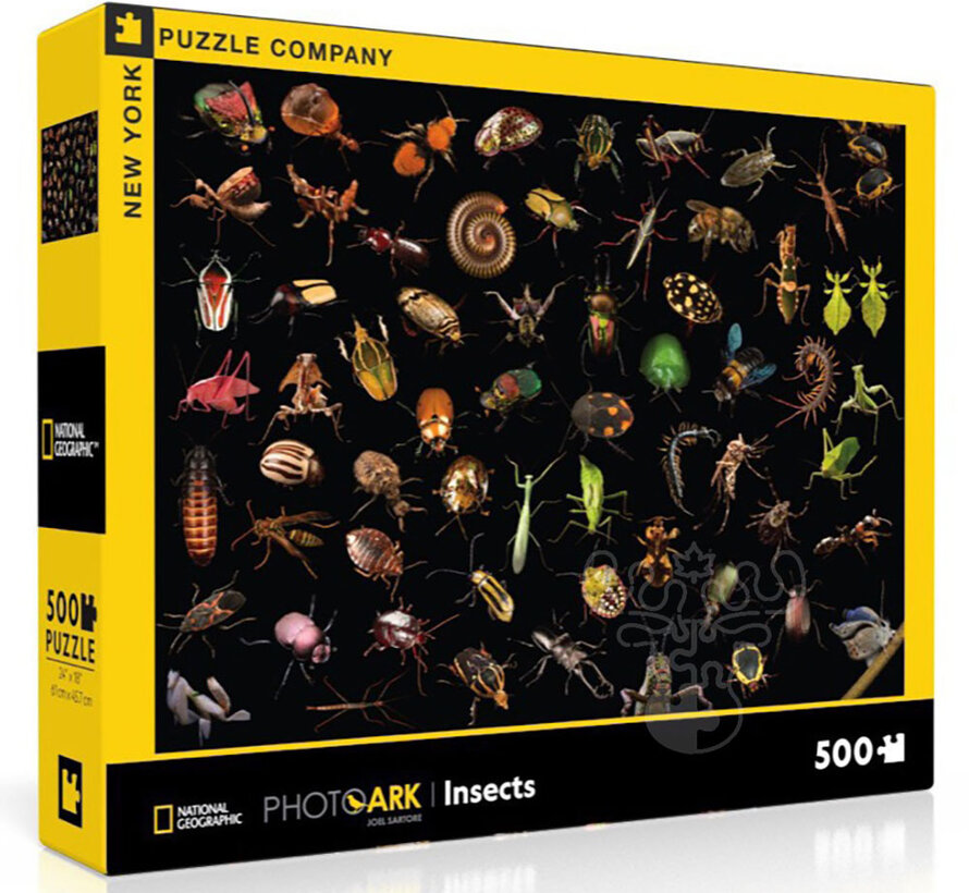 FINAL SALE New York Puzzle Co. National Geographic: Photo Ark Insects Puzzle 500pcs