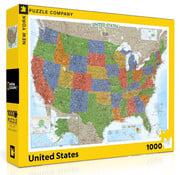New York Puzzle Company New York Puzzle Co. National Geographic: USA Map Puzzle 1000pcs