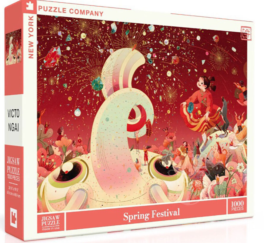 New York Puzzle Co. Victo Ngai: Spring Festival Puzzle 1000pcs