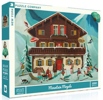 New York Puzzle Company New York Puzzle Co. Janet Hill: Mountain Moguls Puzzle 1000pcs