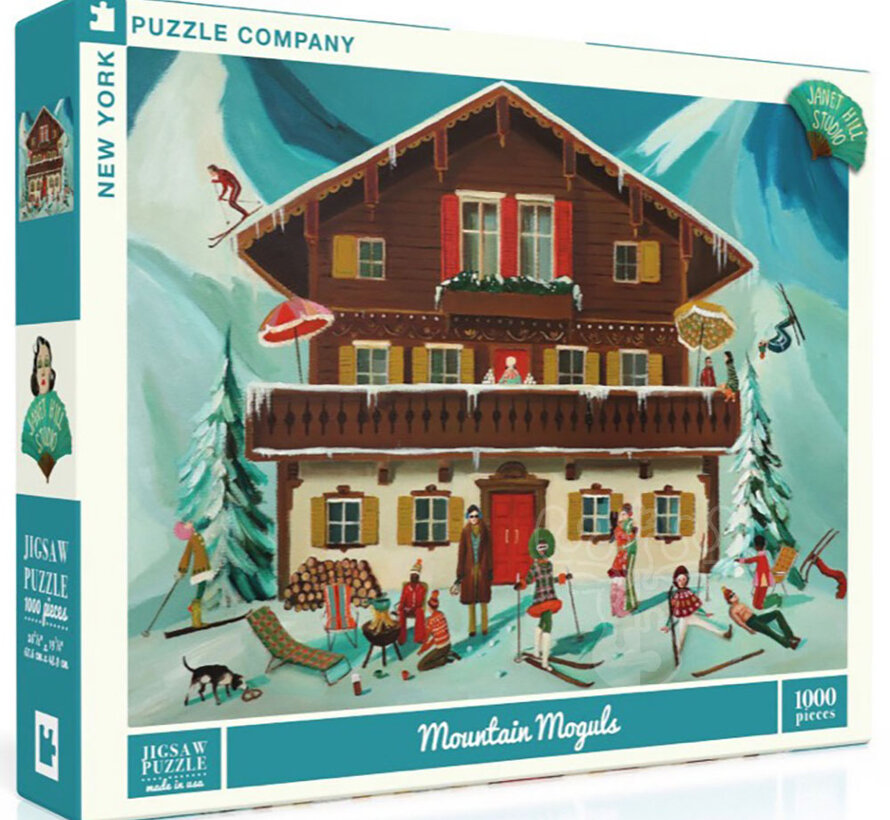 New York Puzzle Co. Janet Hill: Mountain Moguls Puzzle 1000pcs