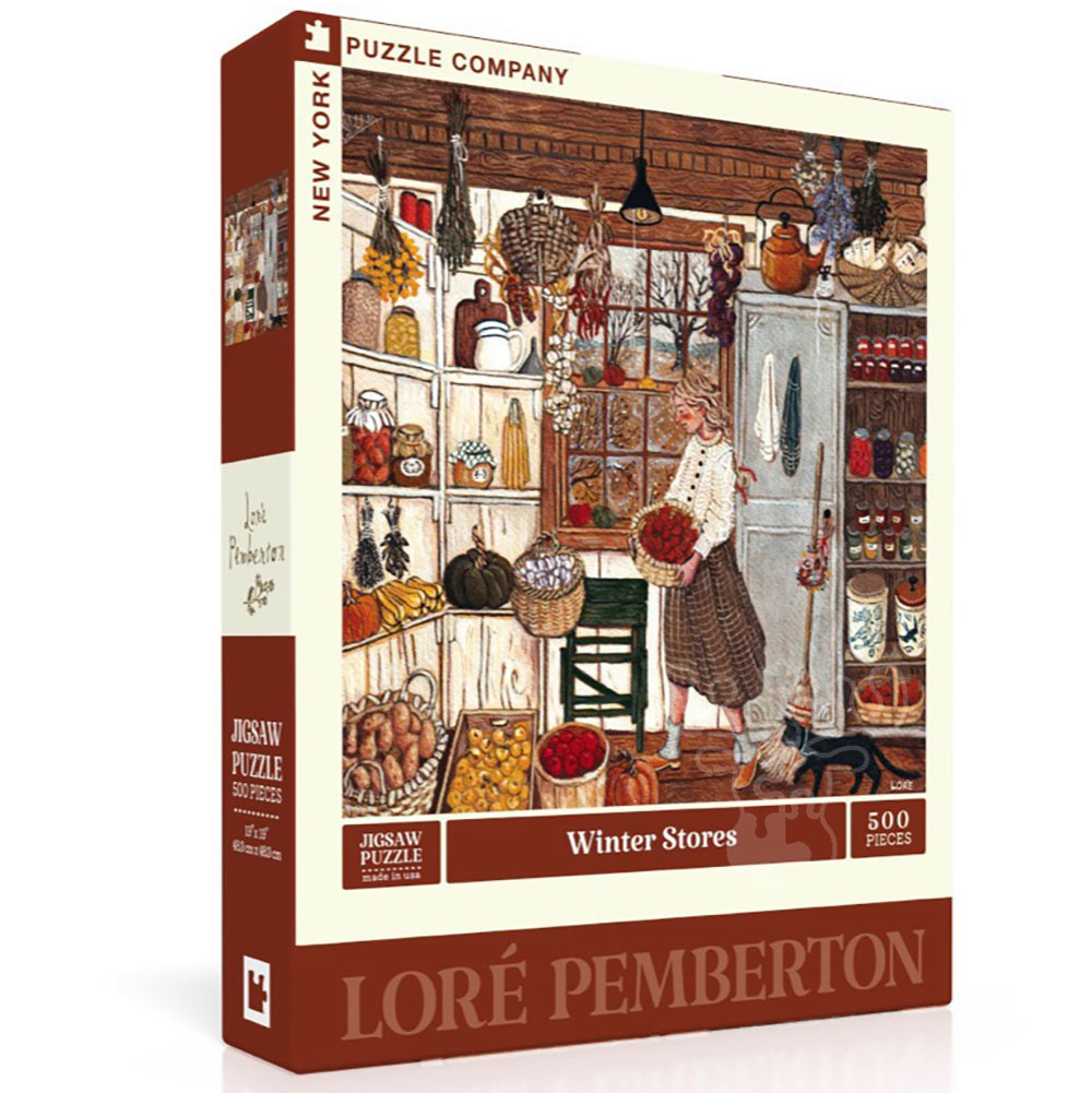 New York Puzzle Co. Lor Pemberton Winter Stores Puzzle 500pcs
