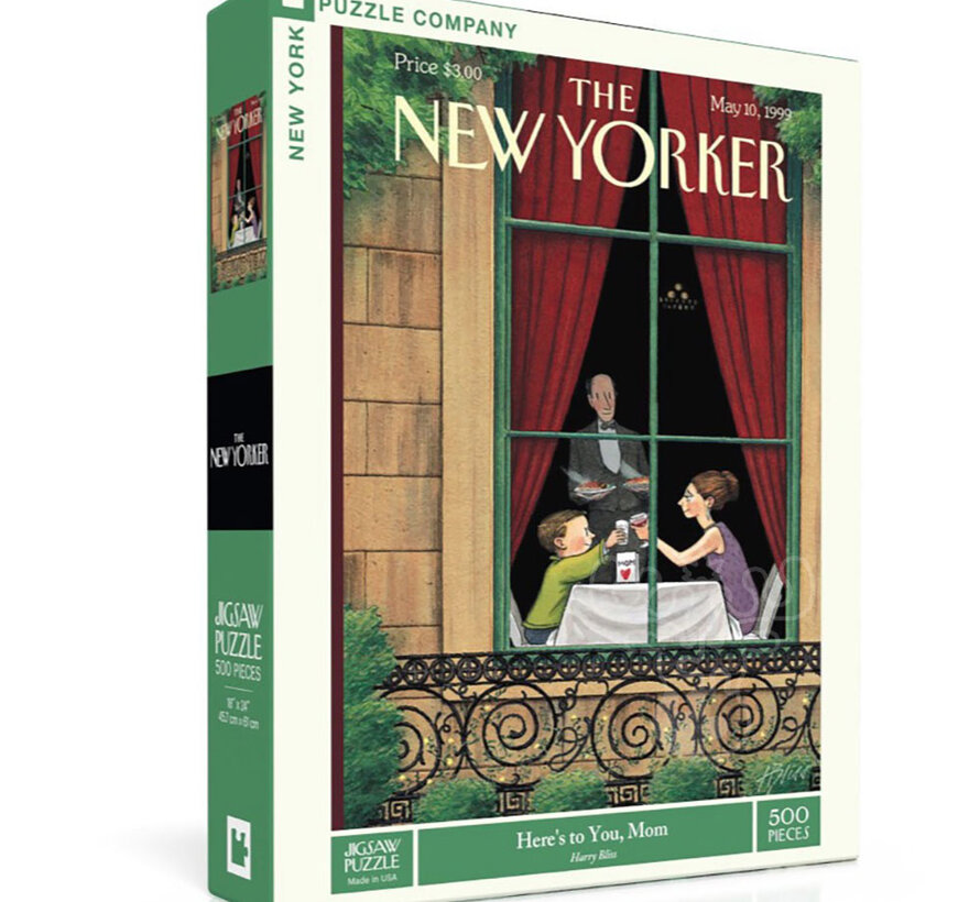 New York Puzzle Co. The New Yorker: Here's to You, Mom Puzzle 500pcs