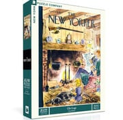 New York Puzzle Company New York Puzzle Co. The New Yorker: Glo-Logs Puzzle 500pcs