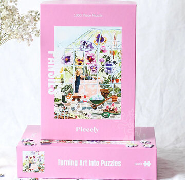 Piecely Puzzles FINAL SALE Piecely Pansies Puzzle 1000pcs