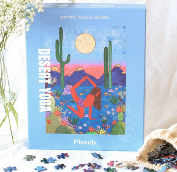 Piecely Puzzles FINAL SALE Piecely Desert Yoga Puzzle 500pcs