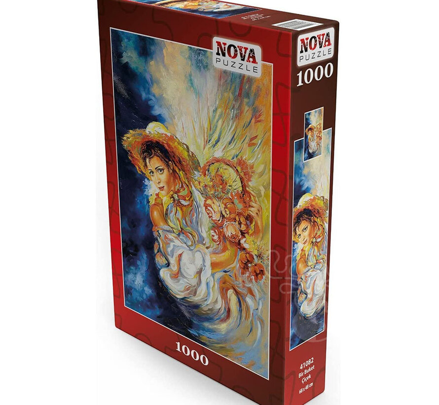 FINAL SALE Nova A Bouquet of Flowers Puzzle 1000pcs ONLINE ORDER ONLY