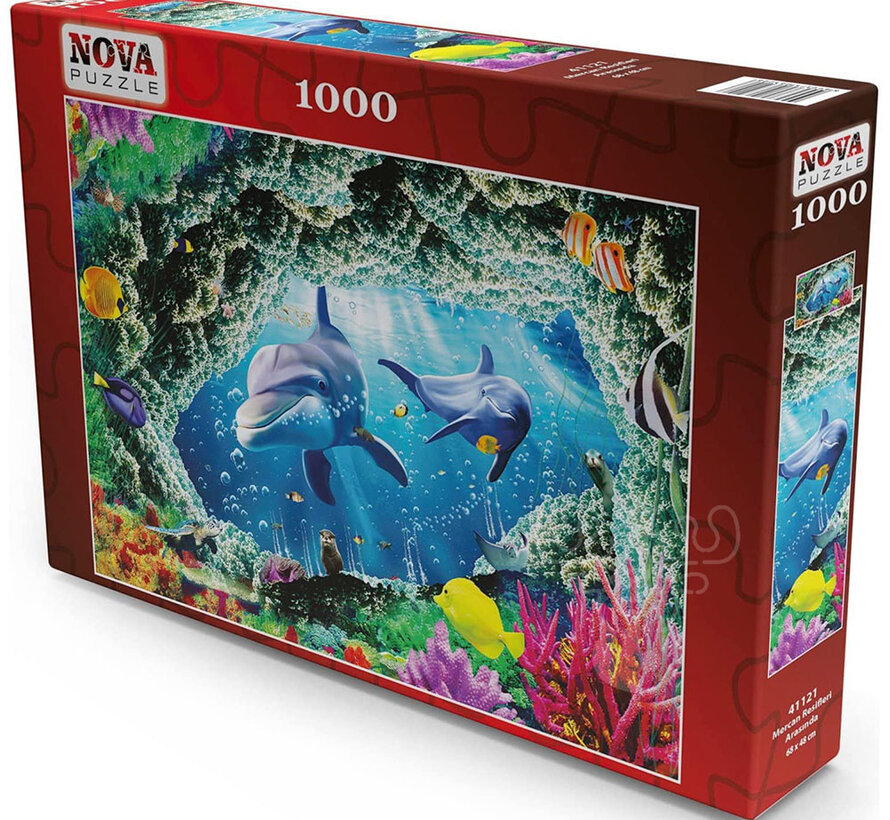 FINAL SALE Nova Among Coral Reefs Puzzle 1000pcs ONLINE ORDER ONLY