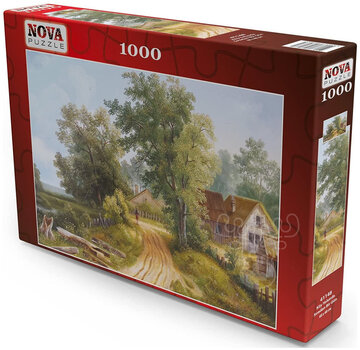 Nova FINAL SALE Nova An Ordinary Day on the Village Road Puzzle 1000pcs ONLINE ORDER ONLY