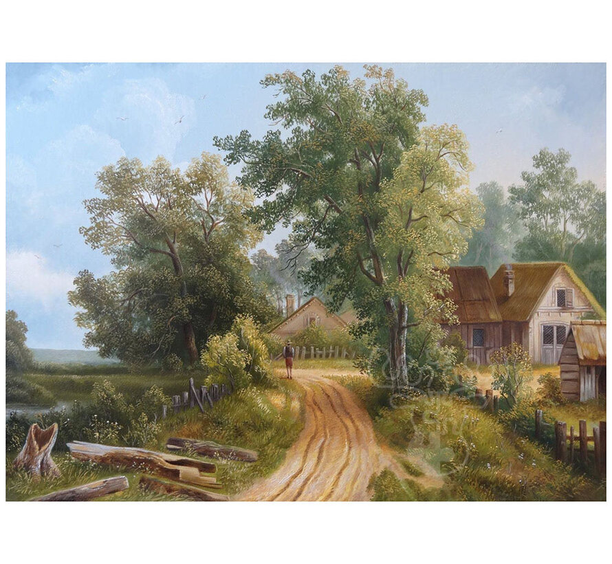 FINAL SALE Nova An Ordinary Day on the Village Road Puzzle 1000pcs ONLINE ORDER ONLY